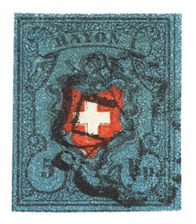 15I, Stein A1a, Type 24 vom rechten Bogenrand mit Abart stark ...