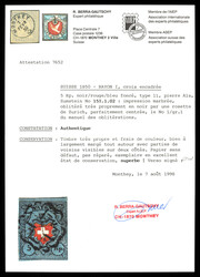 Stein A1a, Type 11 mit schöner Zürcher Rosette und Abart 2: ...