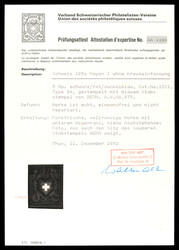 15II, Stein A3U, Type 34 mit seltenem blauen Balkenstempel Bern. Nr. ...