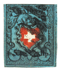 Grosse Stempelseltenheit: 15II, Stein A3U, Type 10 mit der äusserst ...