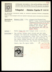 15II, Type 21, helle Farbnuance mit wunderbarem und seltenem roten PP ...