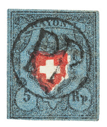 Type 25 in graublauer Nuance; mit dem seltenen schwarzen P.P. im ...