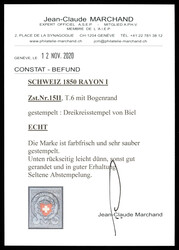 15II, Type 6 in seltener grauviolettblauen Nuance c (Katalog = 900 ...