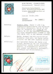 Brief vom 22.01.51 mit Stein A2O, Type 15 in besseren grünlichblauen ...