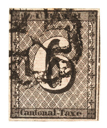 2W, Type IV with black Zurich rosette. Full to wide margins, well ...