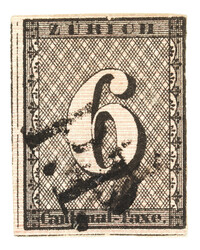 Great rarity: 2W, Type III with black Zurich P.P. Only known in very ...