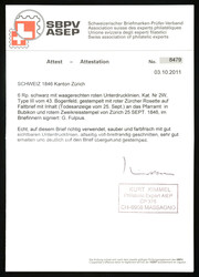 Letter dated 25.09.46 with 2W, Type III, 43rd stamp from Zurich to ...