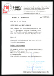 Wonderful letter dated 27.05.45, from Geneva to Avully GE. ...