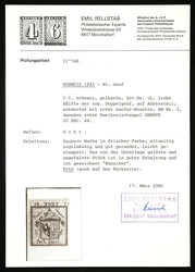 Large part of a cover dated 20.12.44 from Geneva, with wide-margin ...