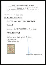 Kleiner Genfer Adler; sehr selten: zentrischer roter ...