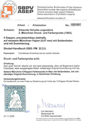 Munich paper, 2nd Munich color proof, no. 2.2.5. Slightly touched at ...