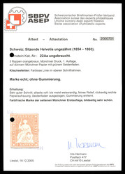 Unused; very nice, well-presenting stamp without silk thread and ...