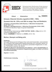 23A1, together with 26A2 on a letter fragment with rare blue ...