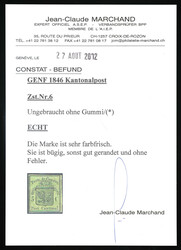 Ungebraucht; vollrandige Marke. Kaum merklich bügig, sonst gut ...