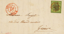 Herrliches Damenbriefchen vom 19.06.48 von Bourdigny nach Genf mit ...