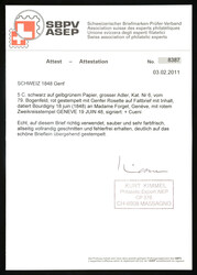 Herrliches Damenbriefchen vom 19.06.48 von Bourdigny nach Genf mit ...