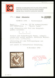 Touched to well-margined, flawless stamp. According to FA von der ...