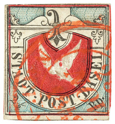 Very fresh color stamp with small perforation tear at bottom right, ...