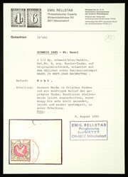 Letter fragment with a beautiful Basel dove with good embossing and ...