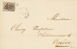 Ortsbrief vom 21.05.51 von Genf mit ausnehmend sauberer schwarzer ...