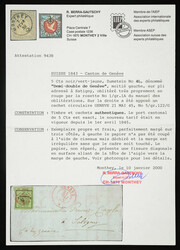 Brief mit linker Hälfte der Doppelgenf vom 21.05.45 von Genève nach ...