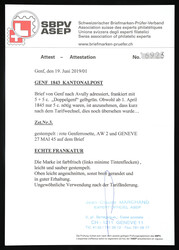 Wonderful letter dated 27.05.45, from Geneva to Avully GE. ...