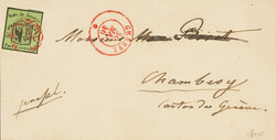 Letter dated 30.05.46 from Geneva to Chambésy with an attractive red ...
