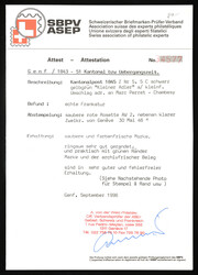 Letter dated 30.05.46 from Geneva to Chambésy with an attractive red ...