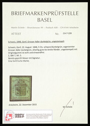 Unused; stamp with green margins on all sides in good condition. ...