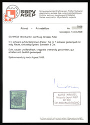 Rare postmark: black federal lozenge on dark green Eagle (possible as ...