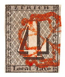 Type IV mit roter Zürcher Rosette. Schnitt teilweise an den ...