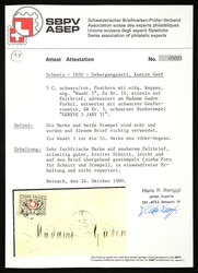 Very clean local letter dated 03.01.51 with Waadt 5, 55. Stamp from ...