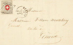 Sauberer Orts-Brief vom 19.01.52 mit schwarzer 13-liniger Raute von ...