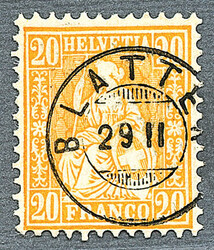 5655146: Switzerland sitting Helvetia perforated