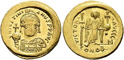 10.60.40: Ancient Coins - Byzantine Empire - Justinian I, 527 - 565