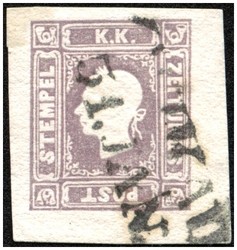 4745057: Austria Newspaper Stamp 1858/59