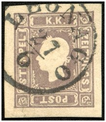 4745057: Austria Newspaper Stamp 1858/59