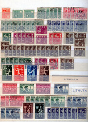 7090: Sammlungen und Posten Baltische Staaten - Sammlungen