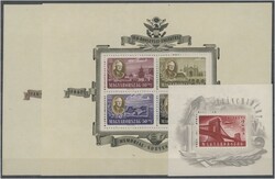 1915/1971 Schöne Sammlung in 2 Steckalben, mit vielen Blöcken, ...
