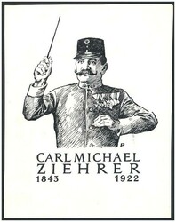 1972 50. Todestag von Carl Michael Zierer, 1 Klischee/ Entwurf ...