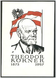 1973 100. Geburtstag v. Dr. h.c. Theodor Körner, 1 Klischee/ Entwurf ...