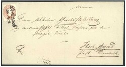 1861/1917 (ca.) 3 frankierte Poststücke, entwertet in Dobrzisch, ...