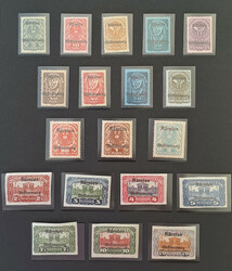1918/1921 Sammlung auf Blättern montiert, fast durchgehend in den ...