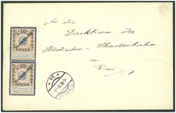 1919 17 WIEN 105 ..., Brückenstempel neben 10 H. Dt.Österreich - ...