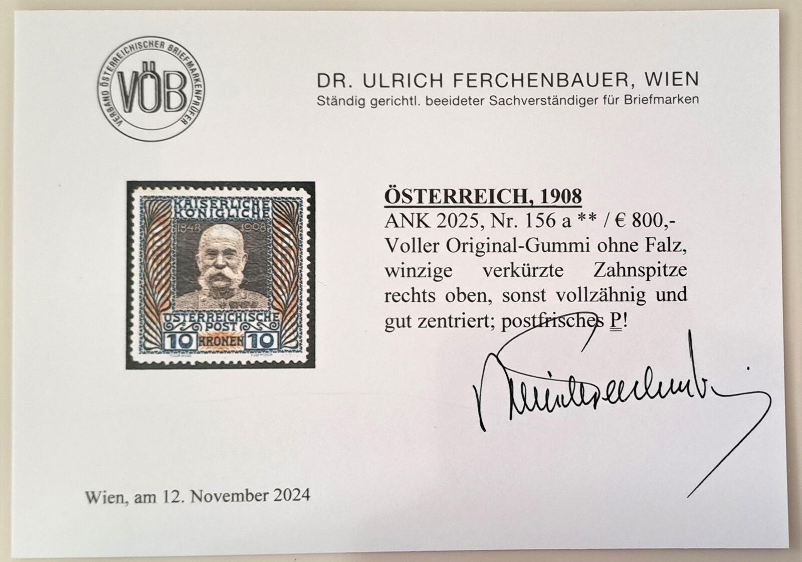 Image 1 for lot number 1007 for Austrophil - 186th Stamp Auction