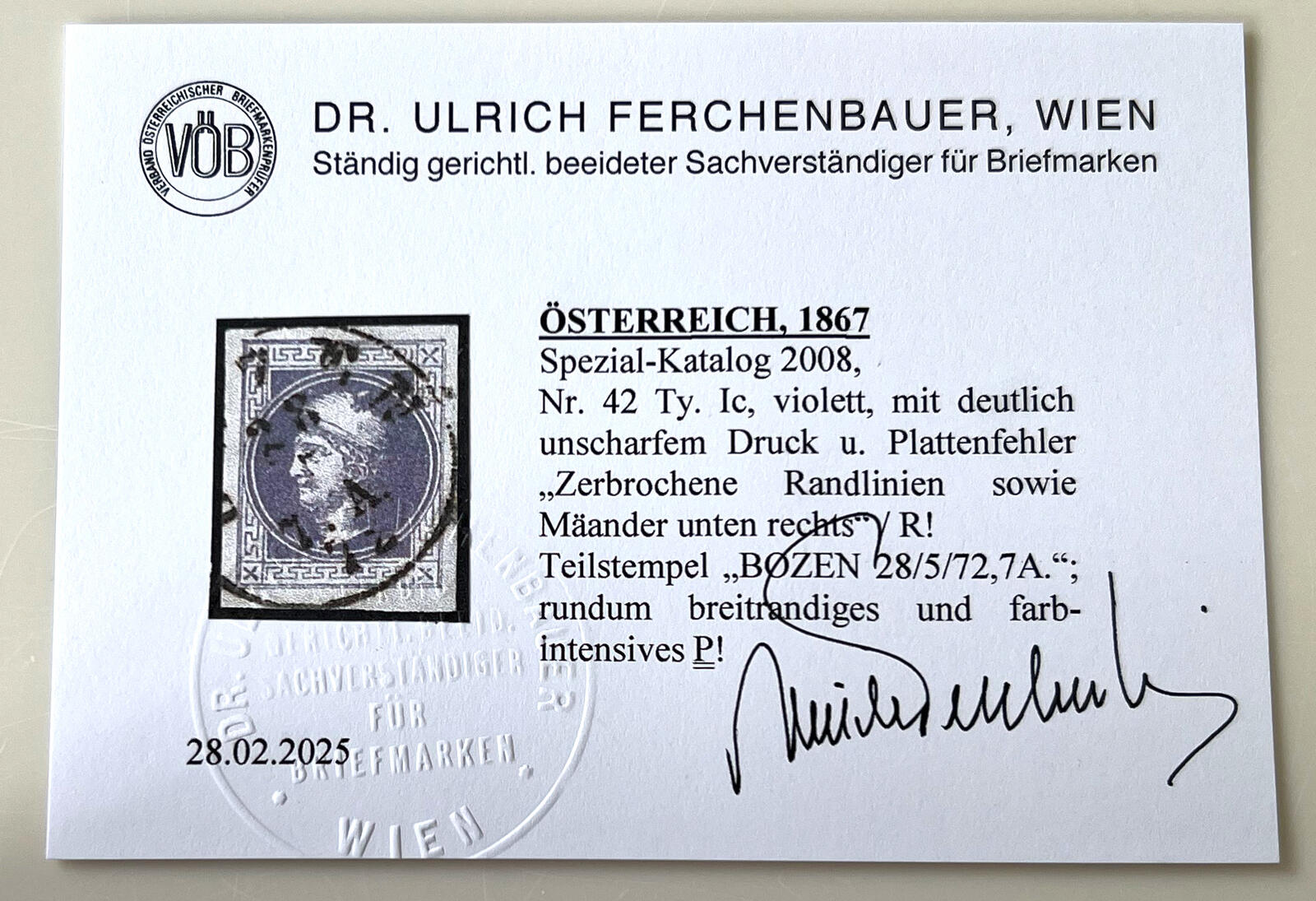 Image 2 for lot number 974 for Austrophil - 186th Stamp Auction