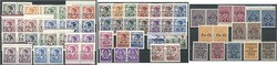 1941 Besetzung Laibach: kleine Sammlung von 69 Werten, dabei Paare, ...