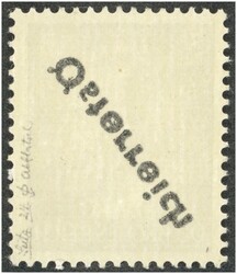 1945 1. Wiener Aushilfsausgabe 3 Pfg. braun mit Aufdruck-Abklatsch, ...