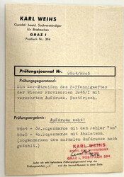 1945 1. Wiener Aushilfsausgabe 8 Pfg. orangerot waagrechtes Paar von ...
