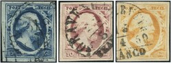 1852 Freimarken komplett 1852 Katalog: Mi. 1-3Automatically ...